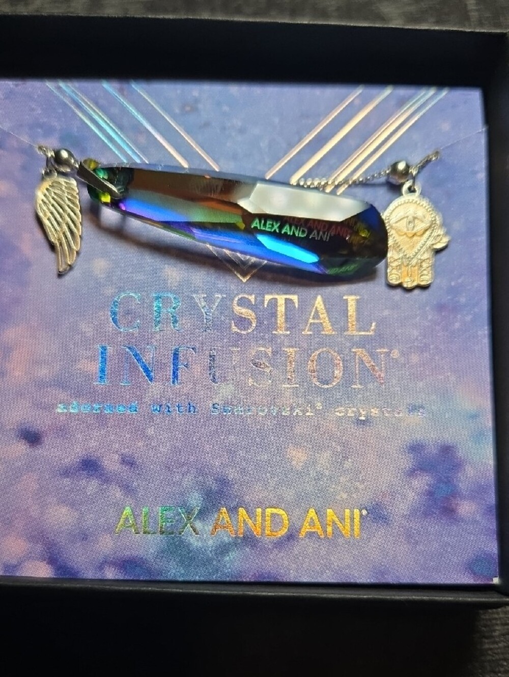 Alex and Ani Crystal Infusion With Swarovski Crystal - Guardian Trio NWT - Picture 2 of 4